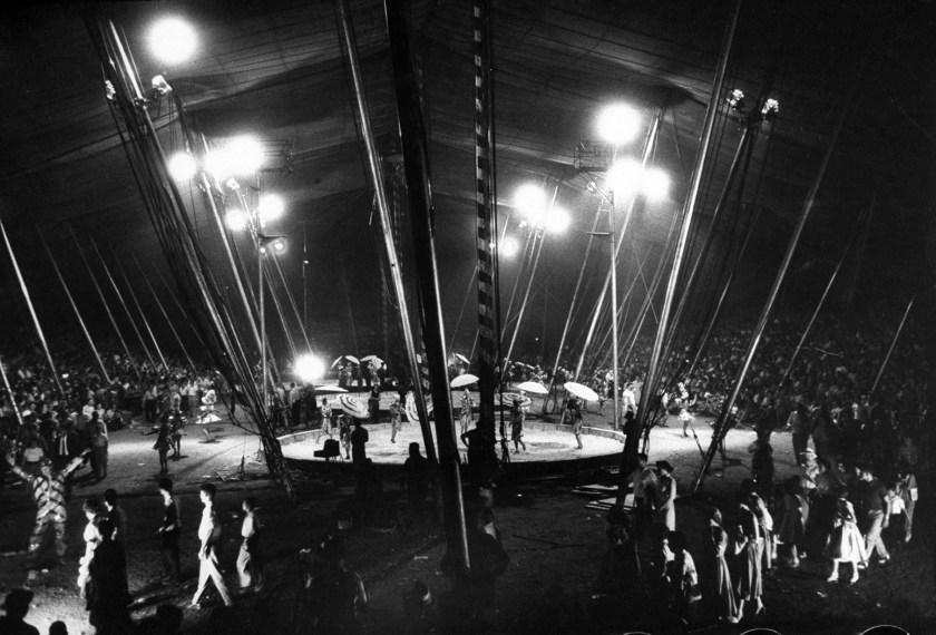 Ringling Bros. circus performers showcasing under the big top. (Jerry Cooke/The LIFE Images Collection/Getty Images)