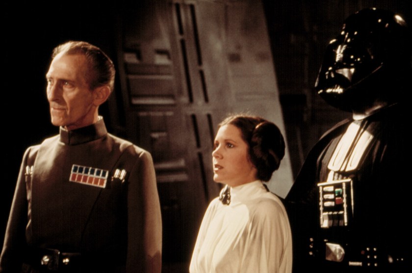 Peter Cushing as 'Grand Moff Tarkin' in 1977's 'STAR WARS' (Lucasfilm/Everett Collection)