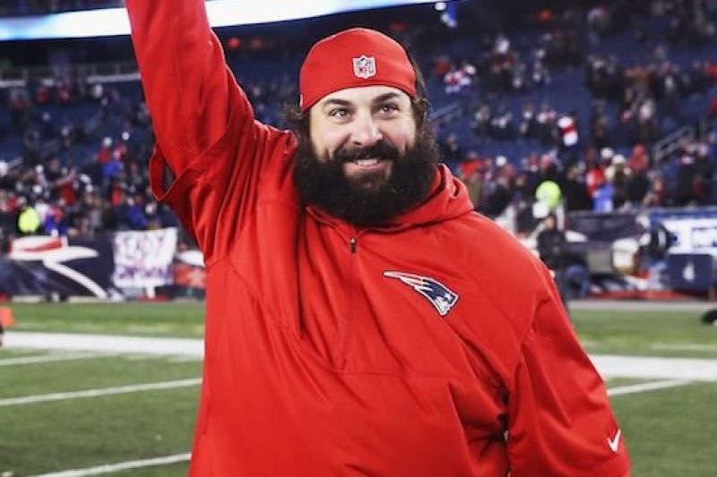 FOXBORO, MA - JANUARY 14: Defensive coordinator Matt Patricia of the New England Patriots reacts after the Patriots 34-16 victory over the Houston Texas in the AFC Divisional Playoff Game at Gillette Stadium on January 14, 2017 in Foxboro, Massachusetts. (Photo by Elsa/Getty Images)