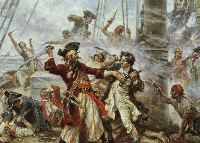 Capture of the Pirate Blackbeard by Jean Leon Gerome Ferris