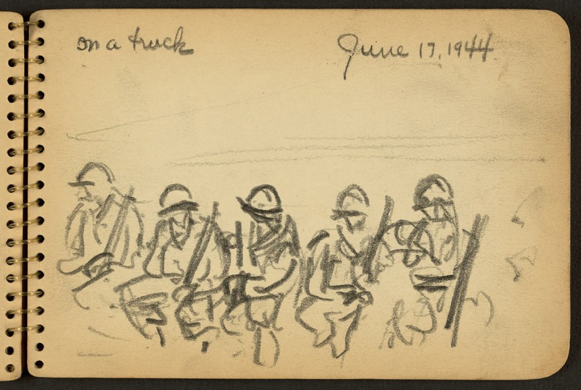Victor Lundy World War II sketches