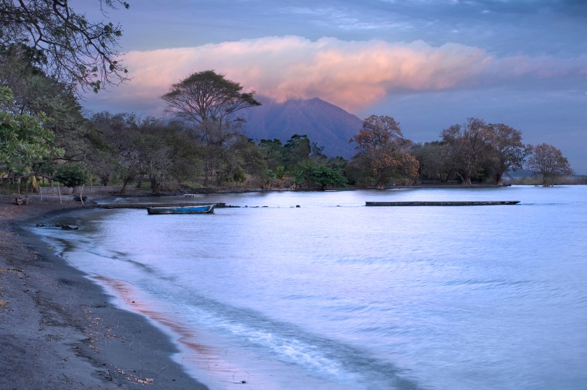 Maderas Volcano over Lake Nicaragua at Sunset (Getty Images)