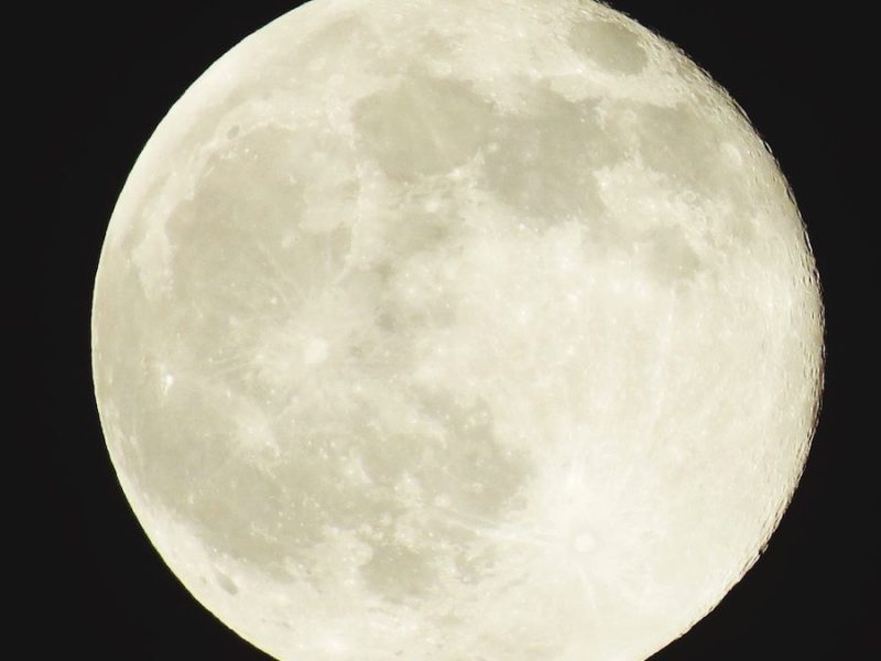 Scenic View Of Full Moon At Night