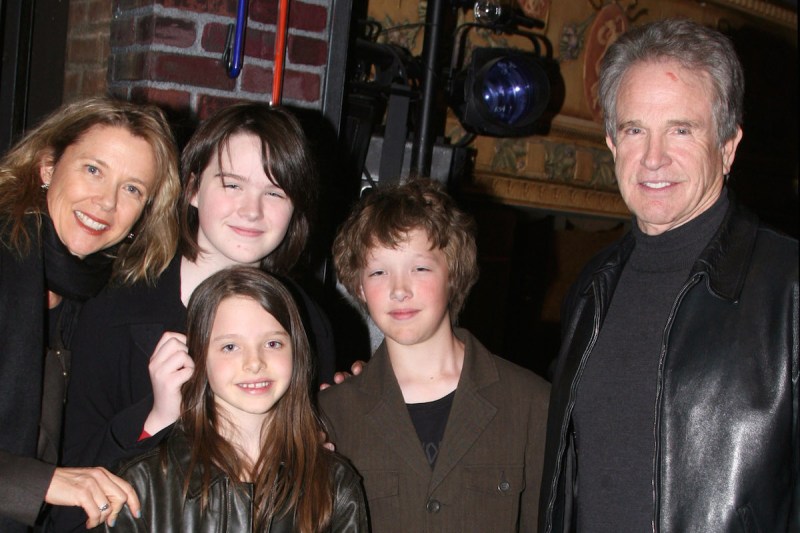 (EXCLUSIVE, Premium Rates Apply) Annette Bening (left), Warren Beatty (right) with children Kathlyn, Benjamin and Isabel *EXCLUSIVE* (Photo by Bruce Glikas/FilmMagic)