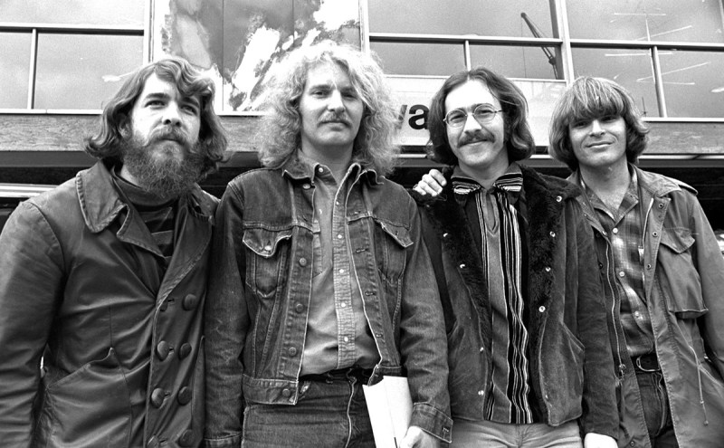 Creedence Clearwater Revival (left to right) Doug Clifford Tom Fogerty, Stu Cook and John Fogerty in London, England (Chris Walter/WireImage)