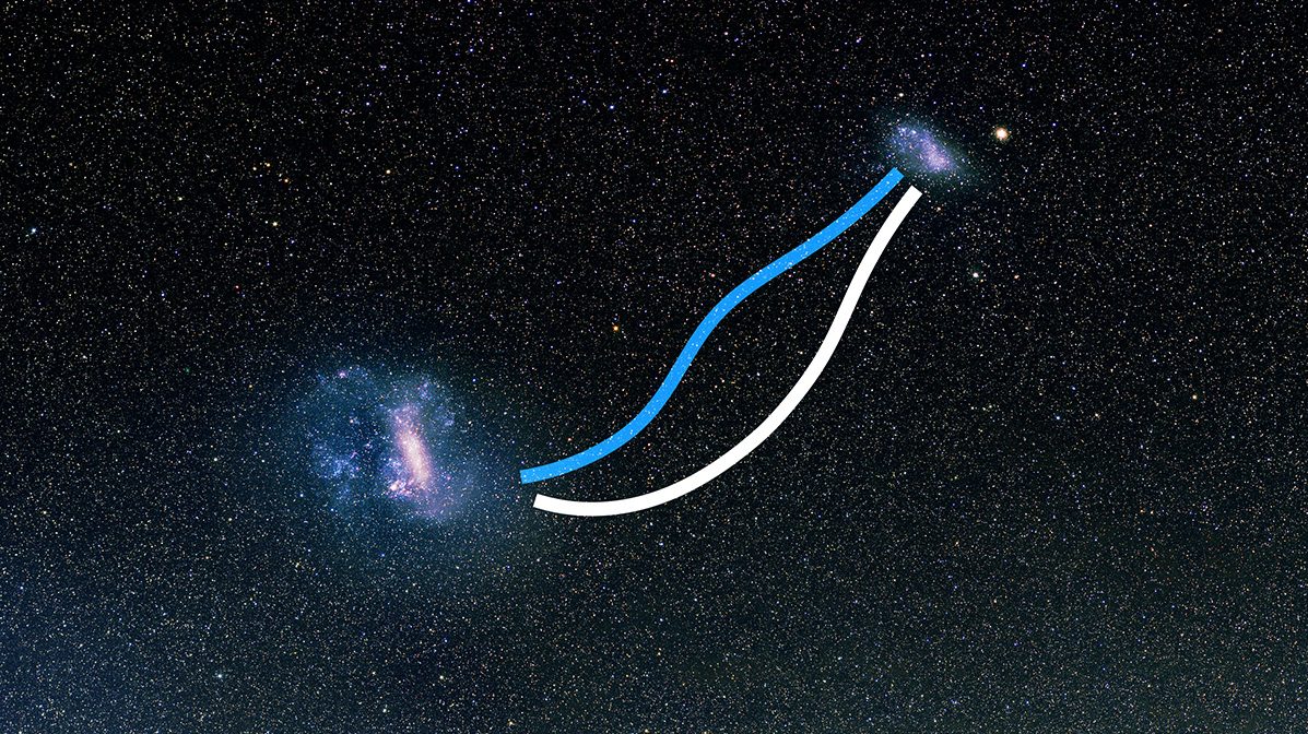 Researchers Discover a 43,000 Light Year Long Star Bridge