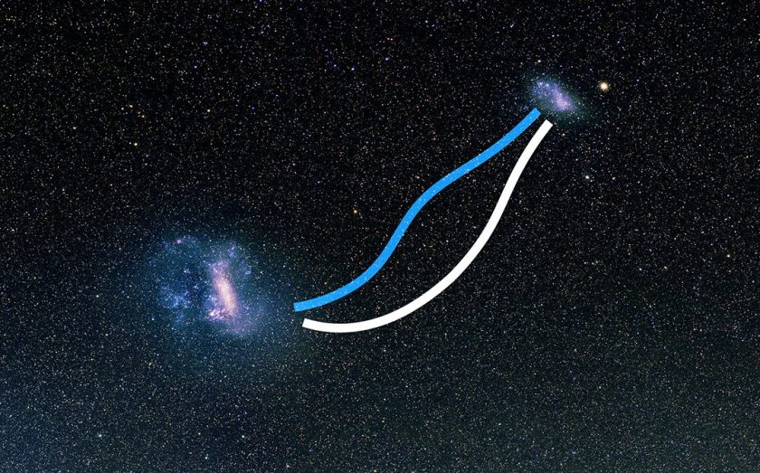 Researchers Discover a 43,000 Light Year Long Star Bridge