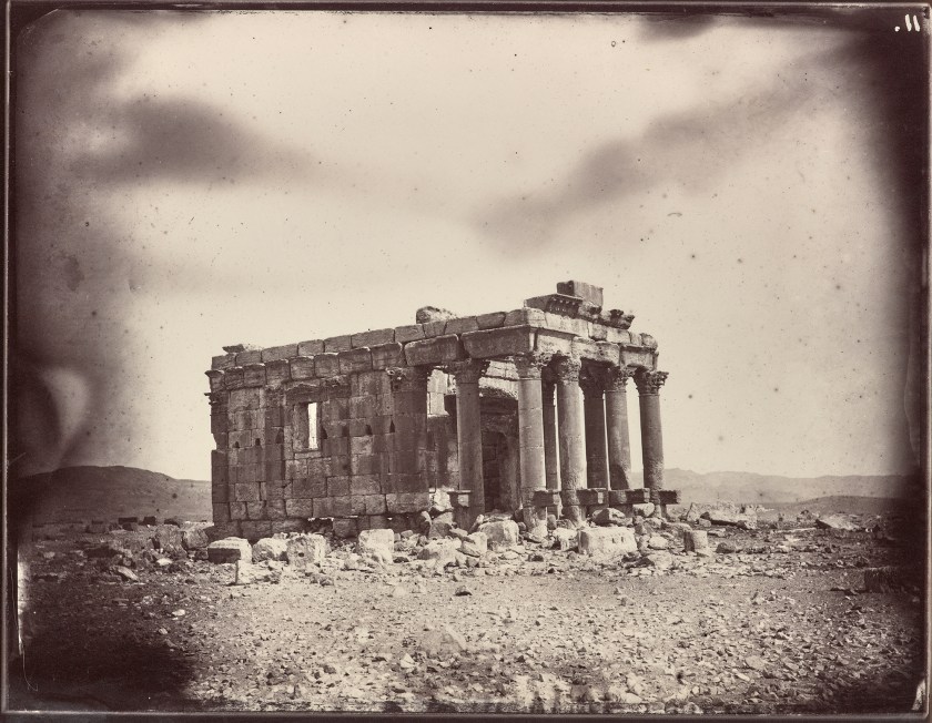 Temple of Baalshamin, , Albumen print by Louis Vignes in 1864. (The Getty Research Institute)