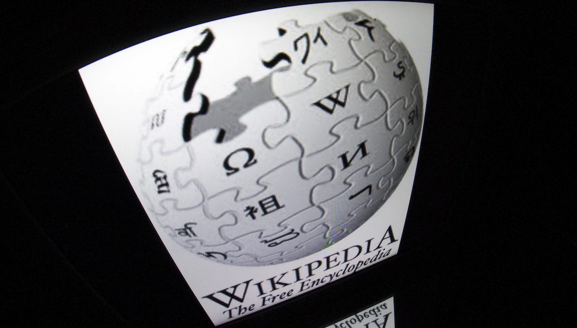 The "Wikipedia" logo is seen on a tablet screen on December 4, 2012 in Paris. AFP PHOTO / LIONEL BONAVENTURE        (Photo credit should read LIONEL BONAVENTURE/AFP/Getty Images)