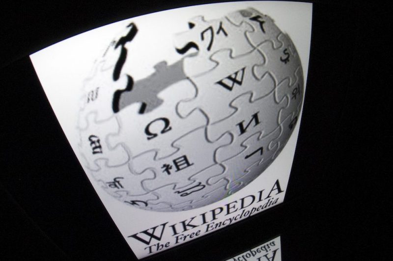 The "Wikipedia" logo is seen on a tablet screen on December 4, 2012 in Paris. AFP PHOTO / LIONEL BONAVENTURE (Photo credit should read LIONEL BONAVENTURE/AFP/Getty Images)