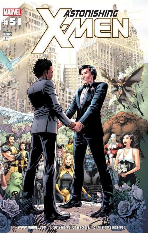 Northstar got married in a same sex wdding an issue (Marvel)