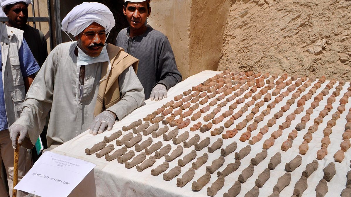 Thousands of Statues Found Near Luxor in Egypt