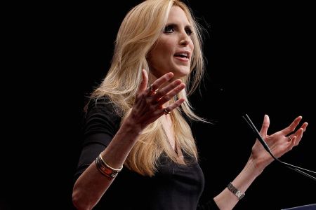 WASHINGTON, DC - FEBRUARY 10:  Conservative author and pundit Ann Coulter delivers remarks to the Conservative Political Action Conference (CPAC) at the Marriott Wardman Park February 10, 2012 in Washington, DC. Thousands of conservative activists are attending the annual gathering in the nation's capital.  (Photo by Chip Somodevilla/Getty Images)