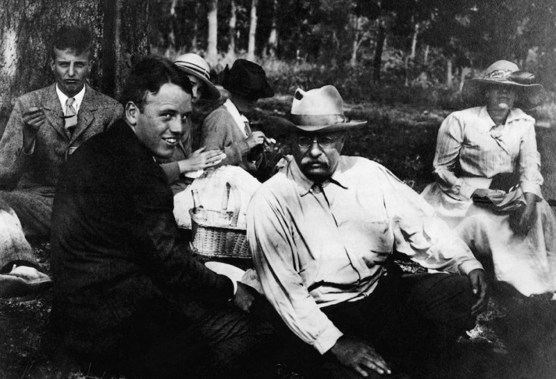 1914-Lloyd's Neck, Long Island-ORIGINAL CAPTION READS: Members of the T.Roosevelt family on a picnic at Lloyd's Neck, L.I., 1914.