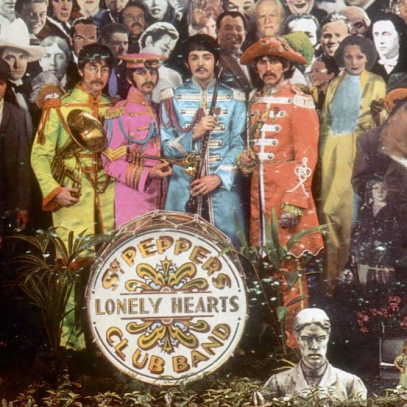 JUNE 1: Album cover designed by art director Robert Fraser for rock and roll band "The Beatles" album entitled "Sgt. Pepper's Lonely Hearts Club Band" which was released on June 1, 1967. (Photo by Michael Ochs Archives/Getty Images)
