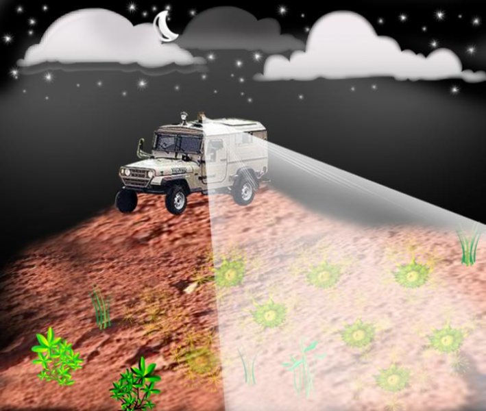 Remote detection of buried landmines is a possible application of system to remotely detect buried landmines using a bacterial sensor and a laser-based scanning system. (Hebrew University)