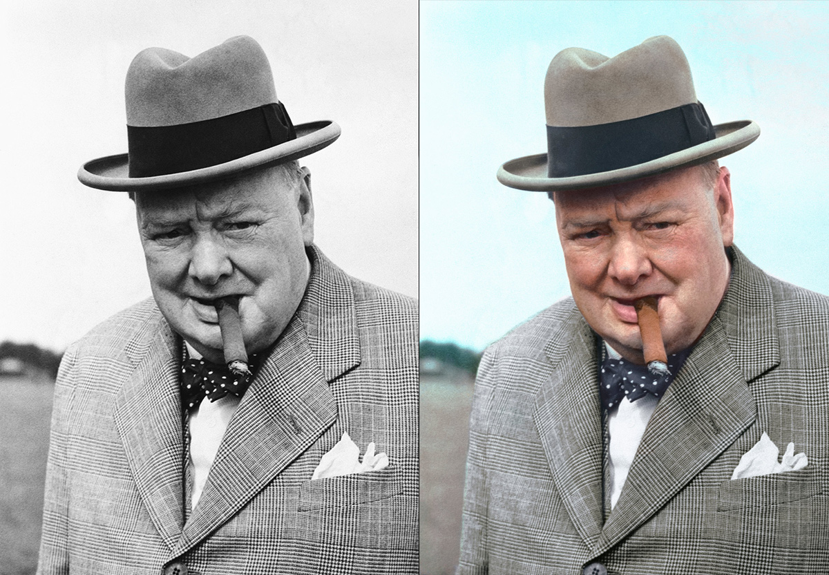 Historic photos in color
