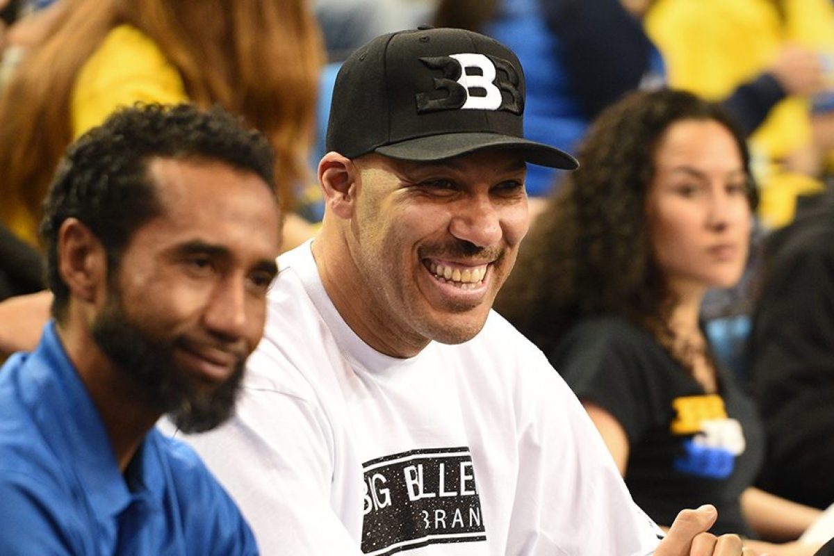 LOS ANGELES, CA - MARCH 01: UCLA guard Lonzo Ball dad LaVar Ball looks on during a college basketball game between the Washington Huskies and the UCLA Bruins on March 1, 2017, at Pauley Pavilion in Los Angeles, CA. (Photo by Brian Rothmuller/Icon Sportswire via Getty Images)