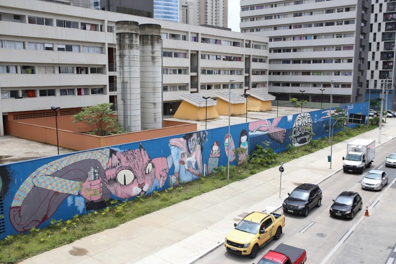 Graffiti is seen on the streets of Sao Paulo, Brazil (Patricia Monteiro/Bloomberg)