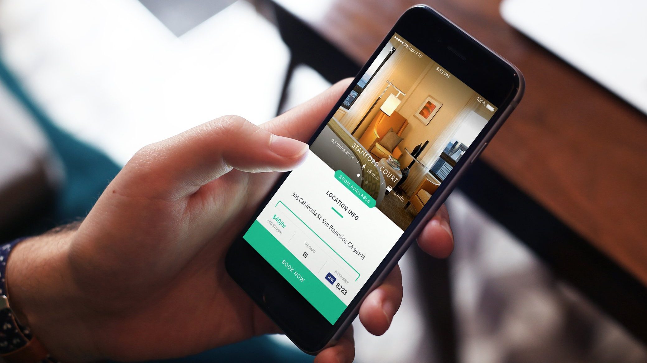 Recharge is a mobile application that allows people such as business travelers, local commuters, on-the-go families, and red-eye fliers to book upscale, luxury hotels and pay by the minute to use at their convenience. Currently operating in San Francisco and New York City, Recharge partners with 30 four-and five-star hotels. (Recharge)