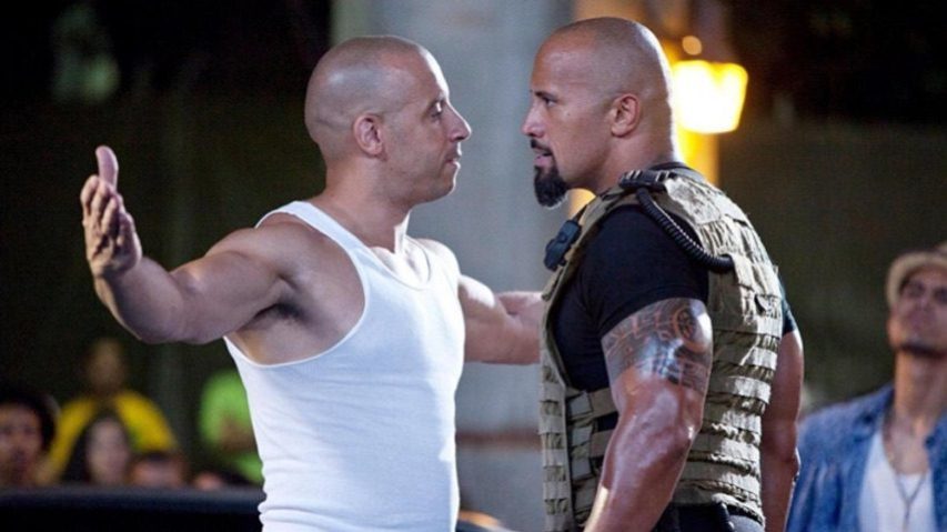 Vin Diesel (l.) and Dwayne (The Rock) Johnson have reportedly put their feud behind them for another ride on the 'Fast and Furious' franchise. (Universal)