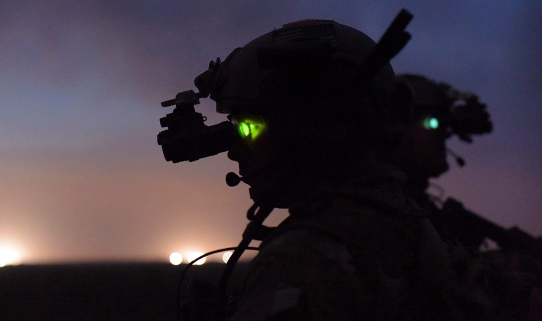 U.S. Soldiers assigned to the 7th Special Forces Group conduct urban warfare training during Emerald Warrior 17 at Hurlburt Field, Fla., March 7, 2017. Emerald Warrior is a U.S. Special Operations Command exercise during which joint special operations forces train to respond to various threats across the spectrum of conflict. (U.S. Air Force photo by Tech. Sgt. Barry Loo)
