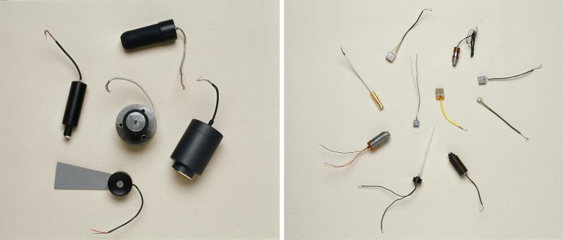 Listening devices from the 1940-60's, left, and from the 1970's to to early 2000, right. (Courtesy of the International Spy Museum)