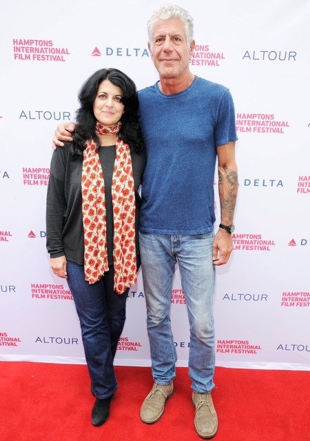 Lydia Tenaglia and Anthony Bourdain