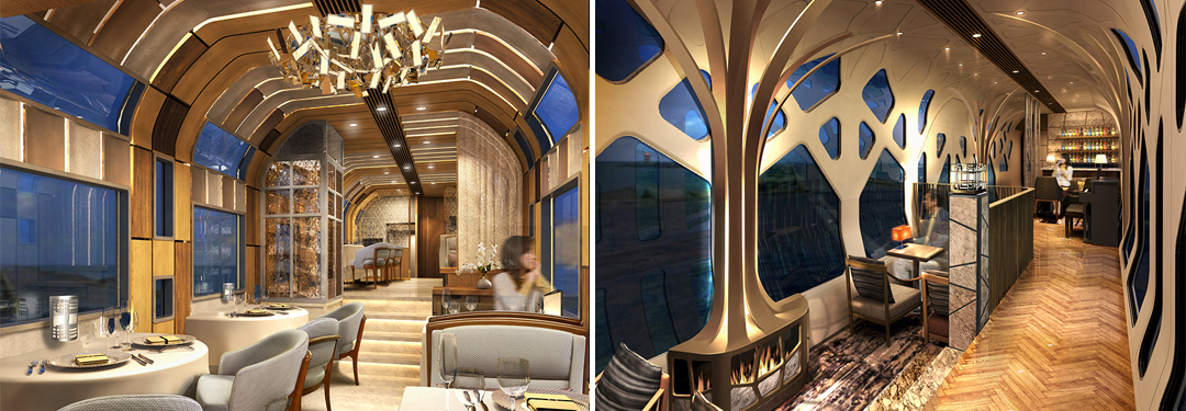 Train Suite Shiki-shima design by Ken Okuyama