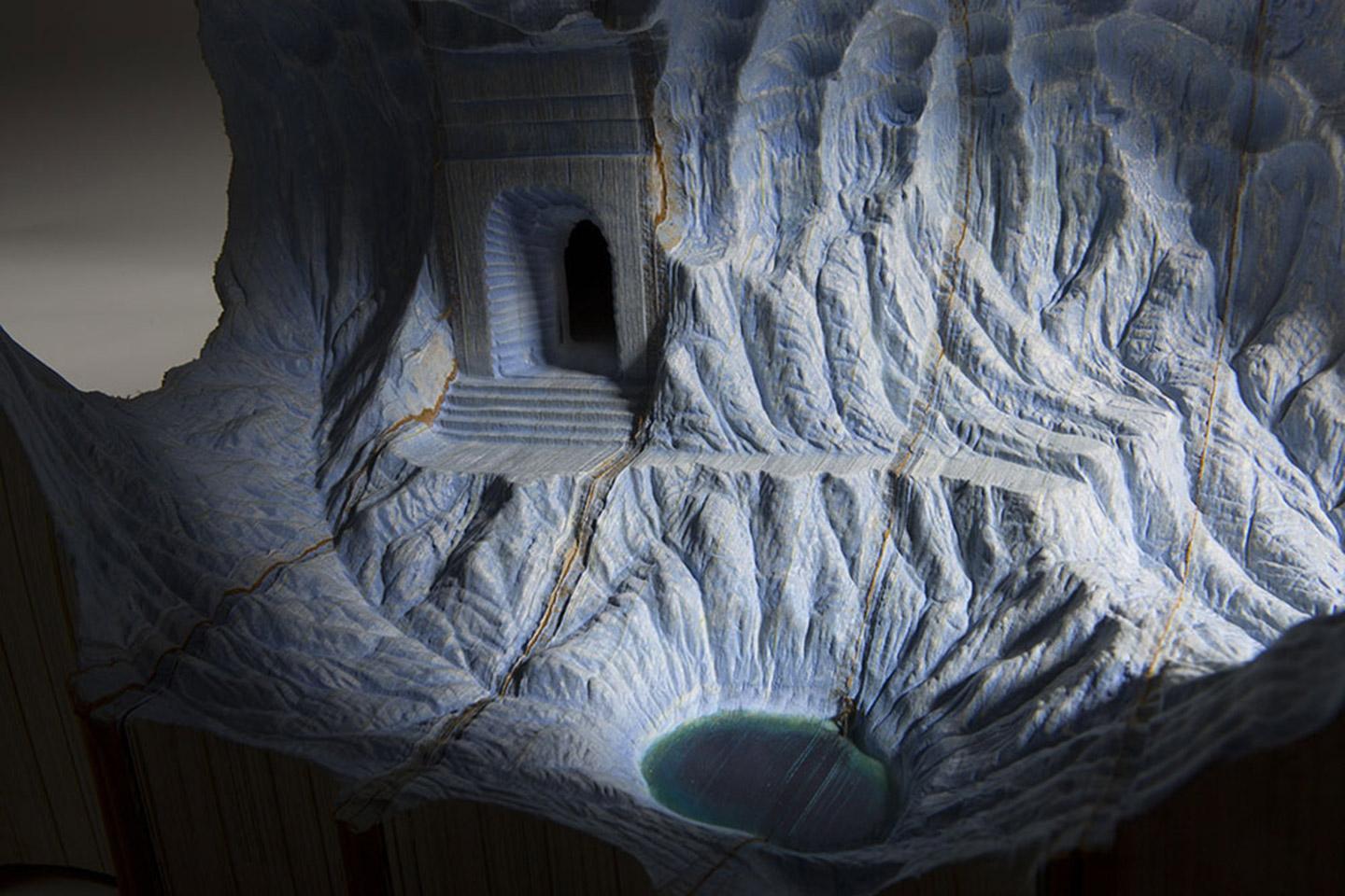 Guy Laramee book sculptures