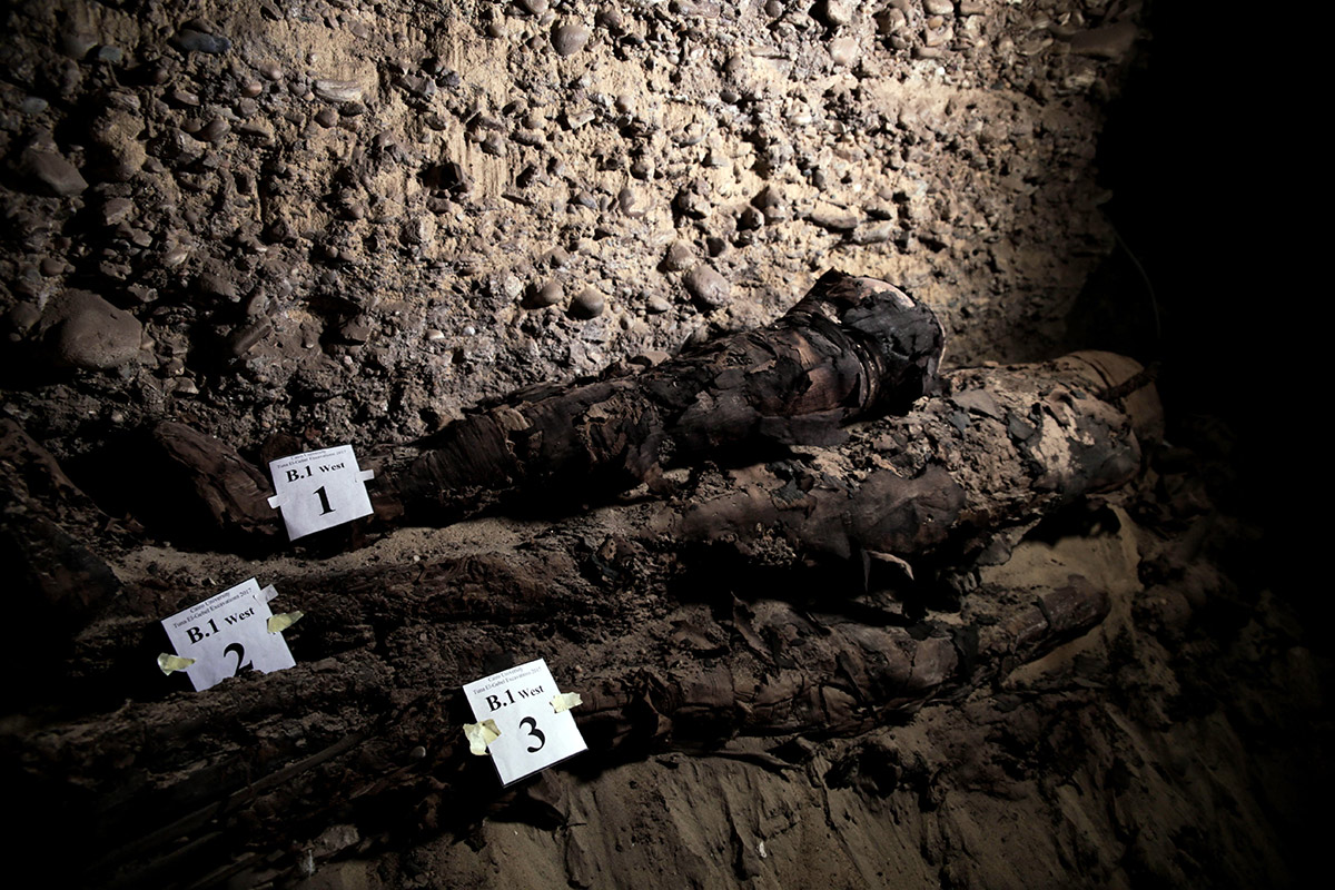 New discovered mummies in Minya