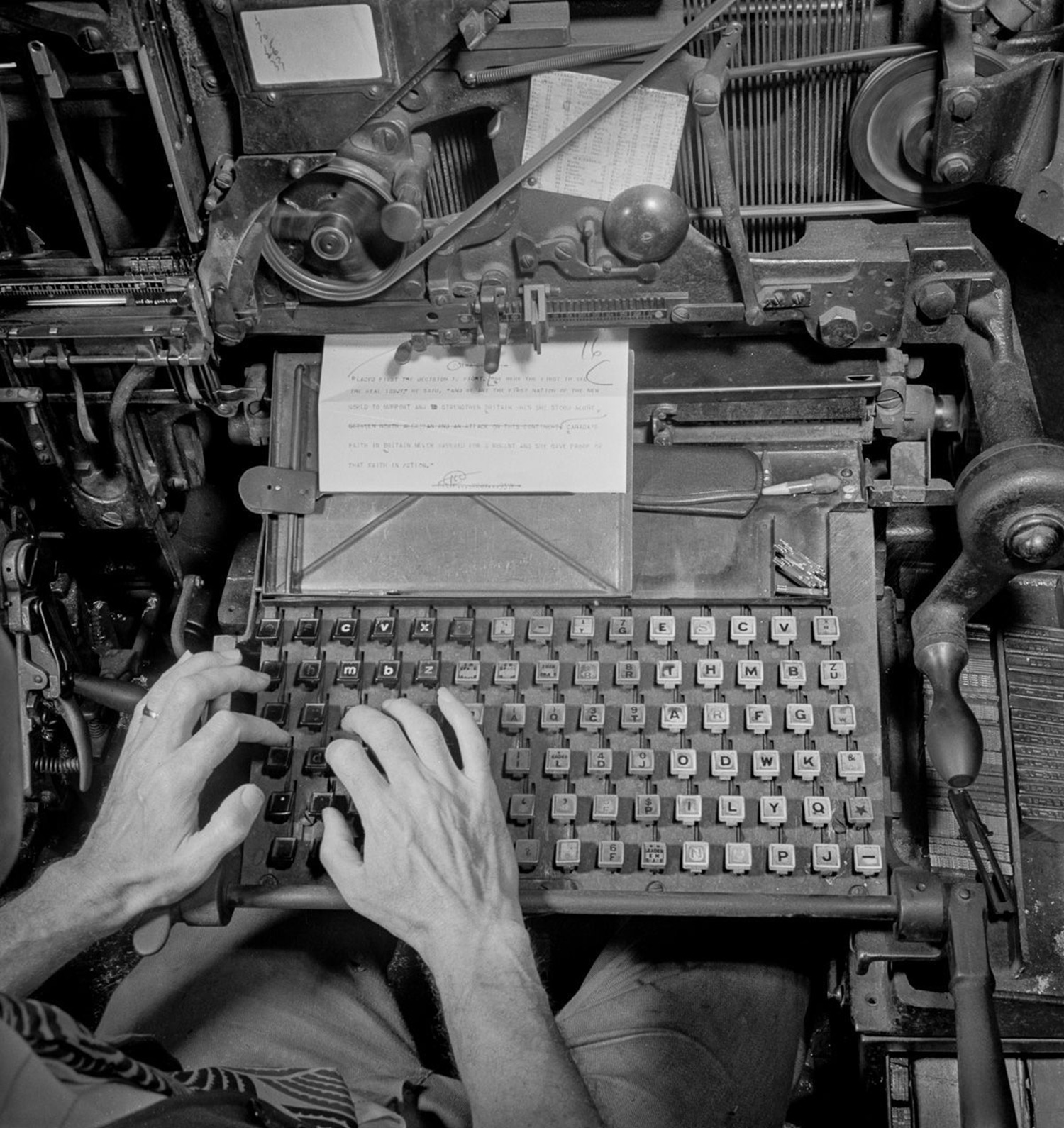 New York Times Newsroom 1940's