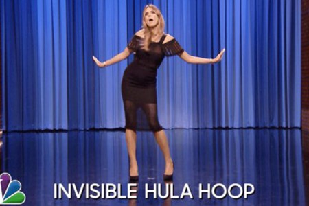 Heidi Klum dancing on the Tonight Show.