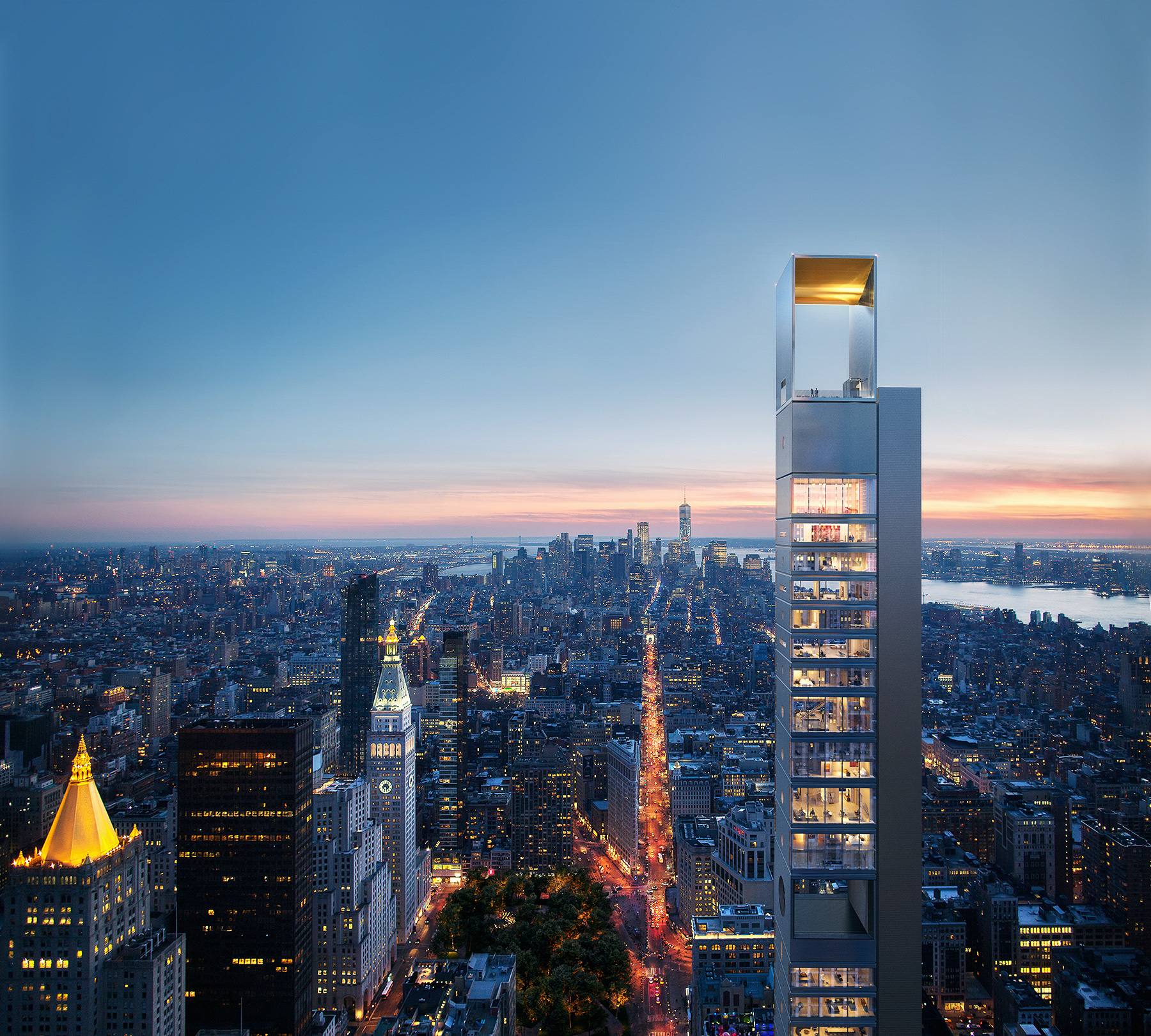 Russian Architecture Firm Unveils Designs for 1,001-Foot-Tall NYC Skyscraper