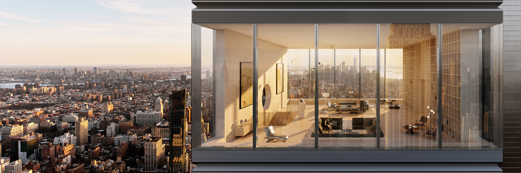 Russian Architecture Firm Unveils Concept Designs for 1,001-Foot-Tall NYC Skyscraper