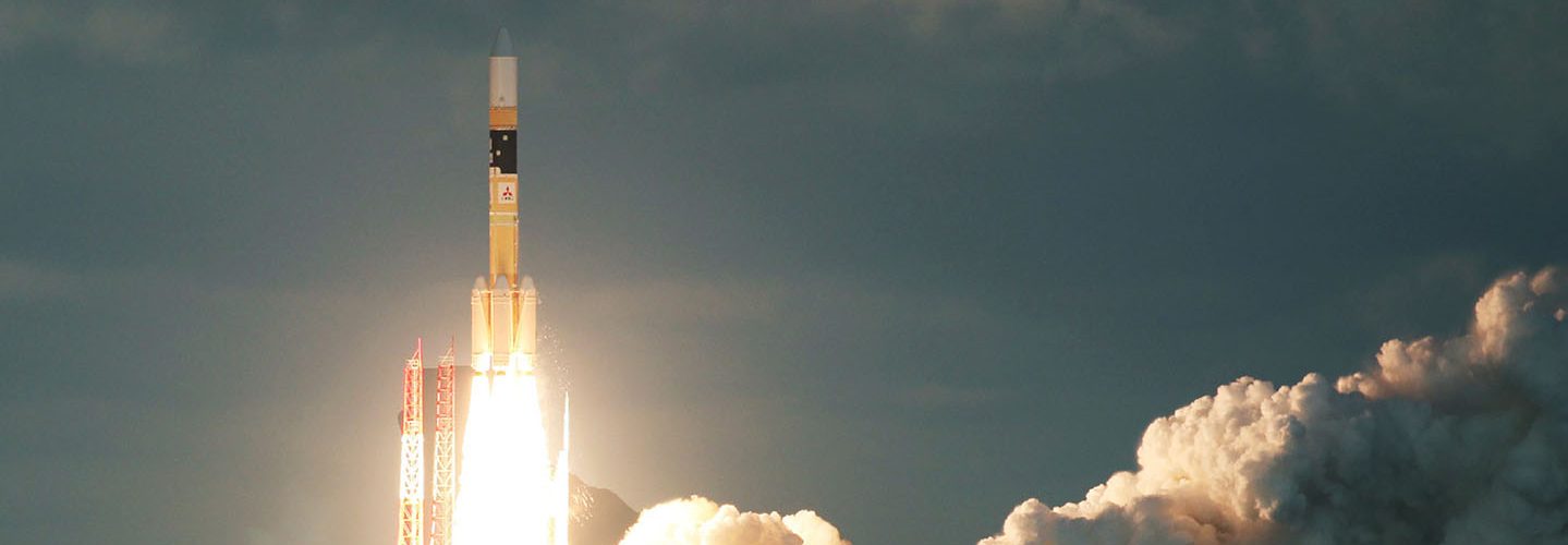 Japan's H-IIA rocket carrying the Kirameki-2 satellite is launched from Tanegashima Space Centre in southern Tanegashima island, Kagoshima prefecture, on January 24, 2017. (JIJI PRESS/AFP/Getty Images)