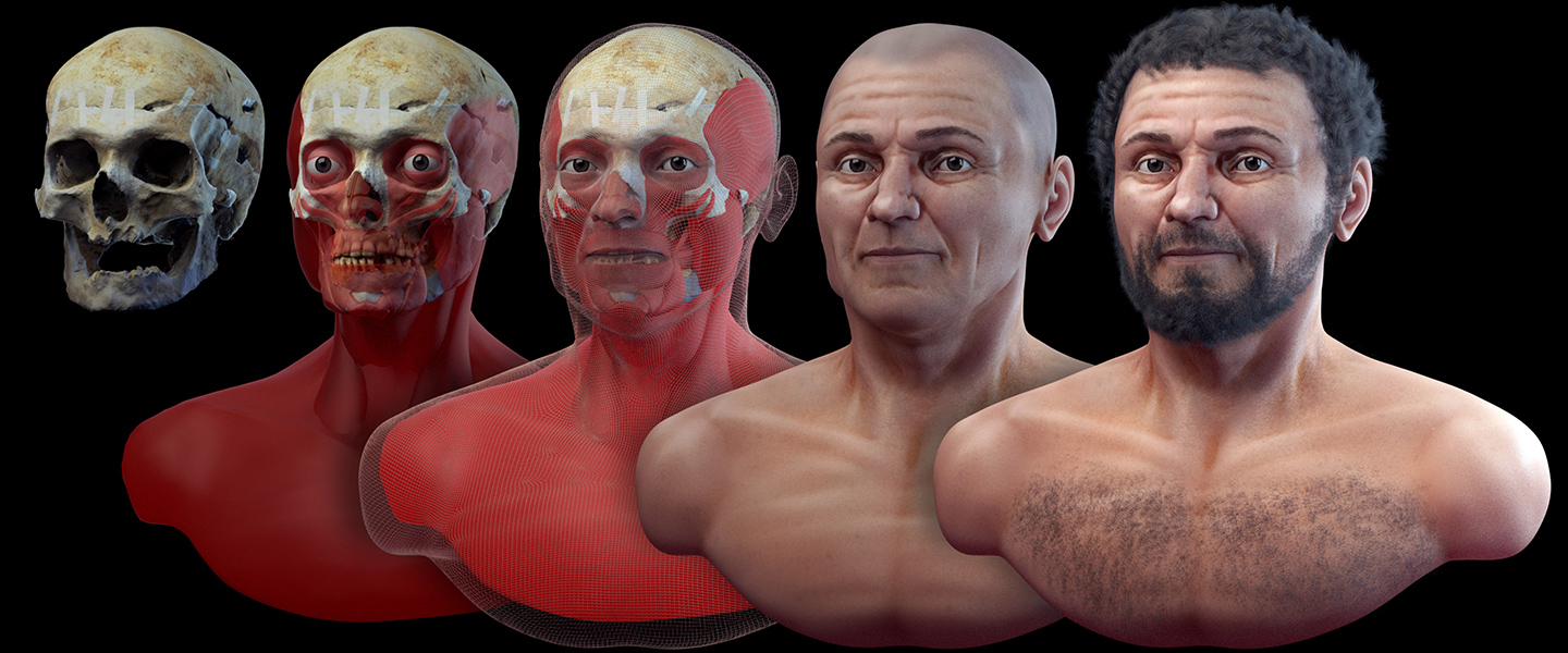 3d face Vesuvius victim