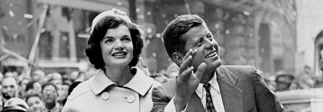 President John F. Kennedy and wife Jacquline ride up Broadway in New York City. (Photo by Frank Hurley/NY Daily News Archive via Getty Images)