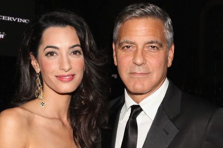 George and Amal Clooney in Italy in 2014.