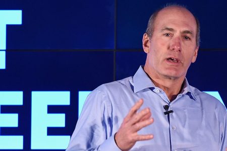 CEO of AT&T Entertainment Group John Stankey speaks onstage during AT&T's celebration of the Launch of DIRECTV NOW. AT&T is buying Time Warner.