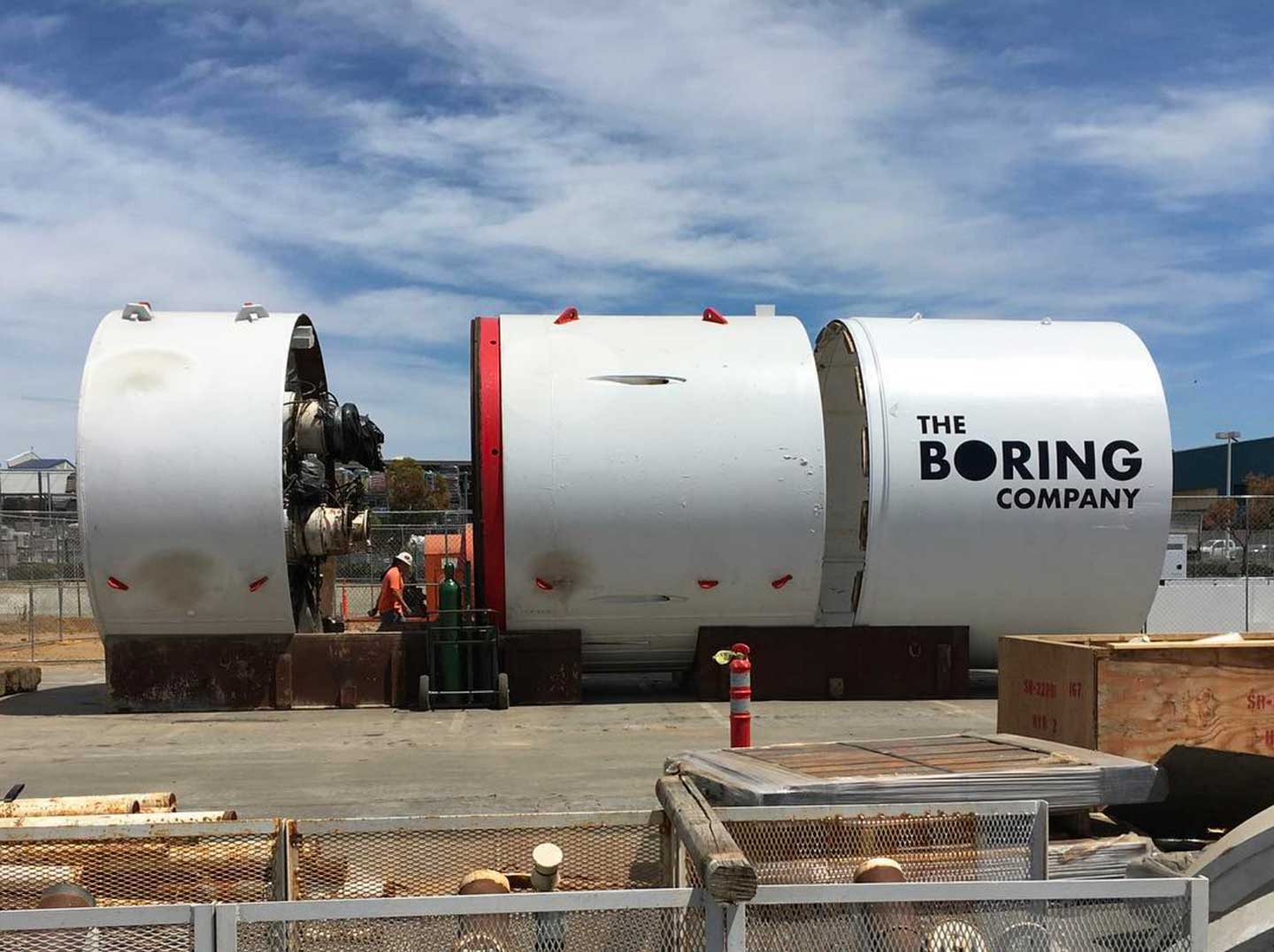 Elon Musk's tunnel boring machine