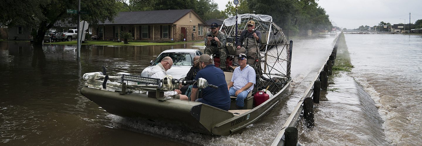Volunteers from Harvey