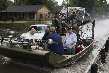 Volunteers from Harvey