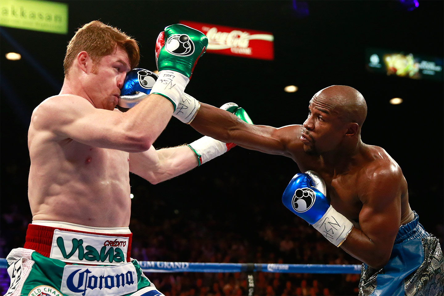 Floyd Mayweather Jr. and Canelo Alvarez