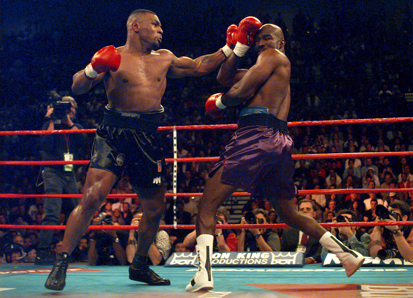 Mike Tyson and Evander Holyfield