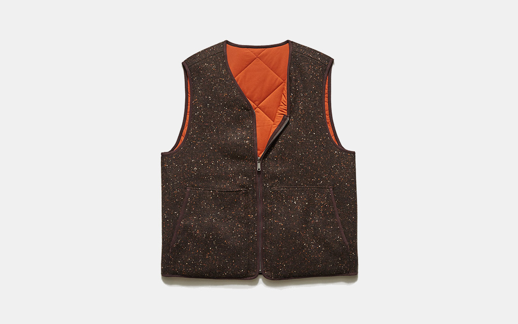Todd Snyder Reversible Donegal Wool Quilted Vest