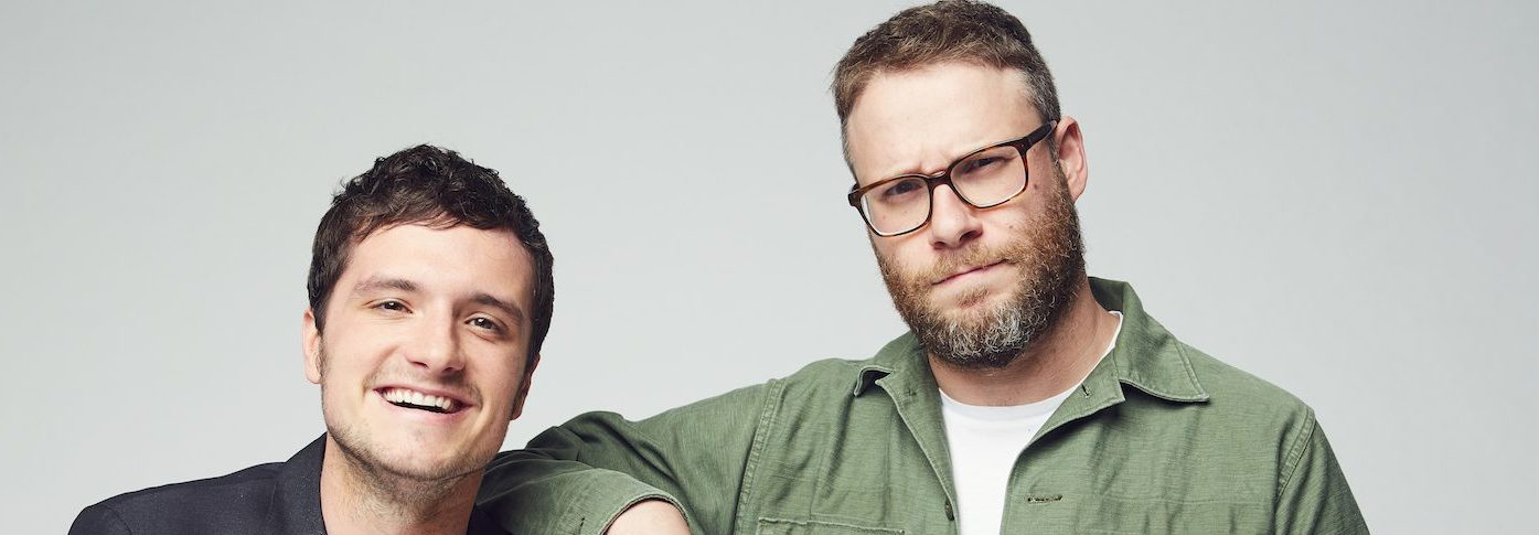  Producer Josh Hutcherson  and executive producer/director Seth Rogen of Hulu's  'Future Man. (Photo by Smallz & Raskind/Getty Images)
