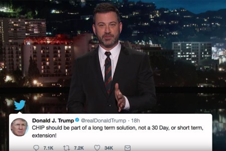 Jimmy Kimmel addressing the president's tweet. (YouTube)