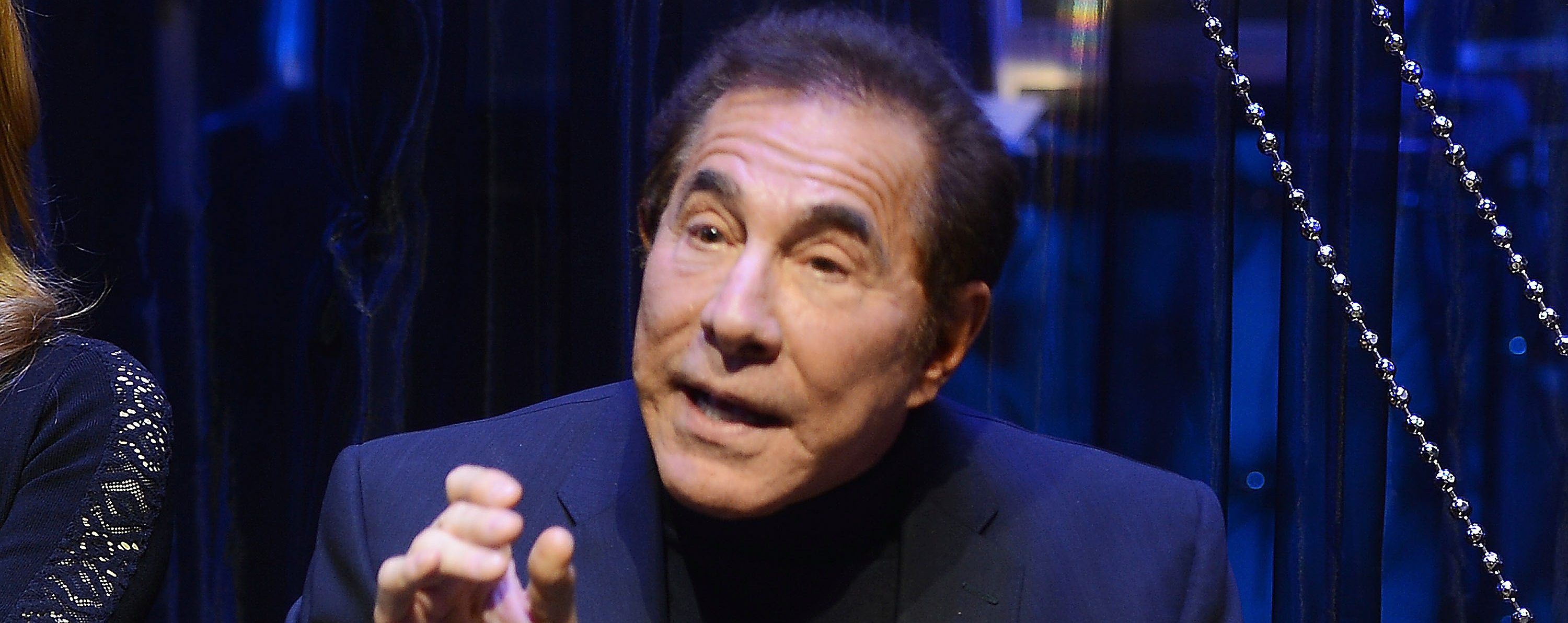 Steve Wynn speaks  during the press conference following the grand opening of Steve Wynn's ShowStoppers at Encore Theater at Wynn Las Vegas  on December 20, 2014 in Las Vegas, Nevada.  (Photo by Denise Truscello/WireImage)