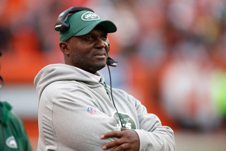 Will stay: Head coach Todd Bowles of the New York Jets. Here, he looks on during the fourth quarter against the Cleveland Browns at FirstEnergy Stadium on October 30, 2016 in Cleveland, Ohio. (Photo by Gregory Shamus/Getty Images)